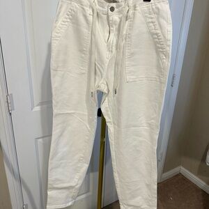 White high rise denim jogger Judy blue